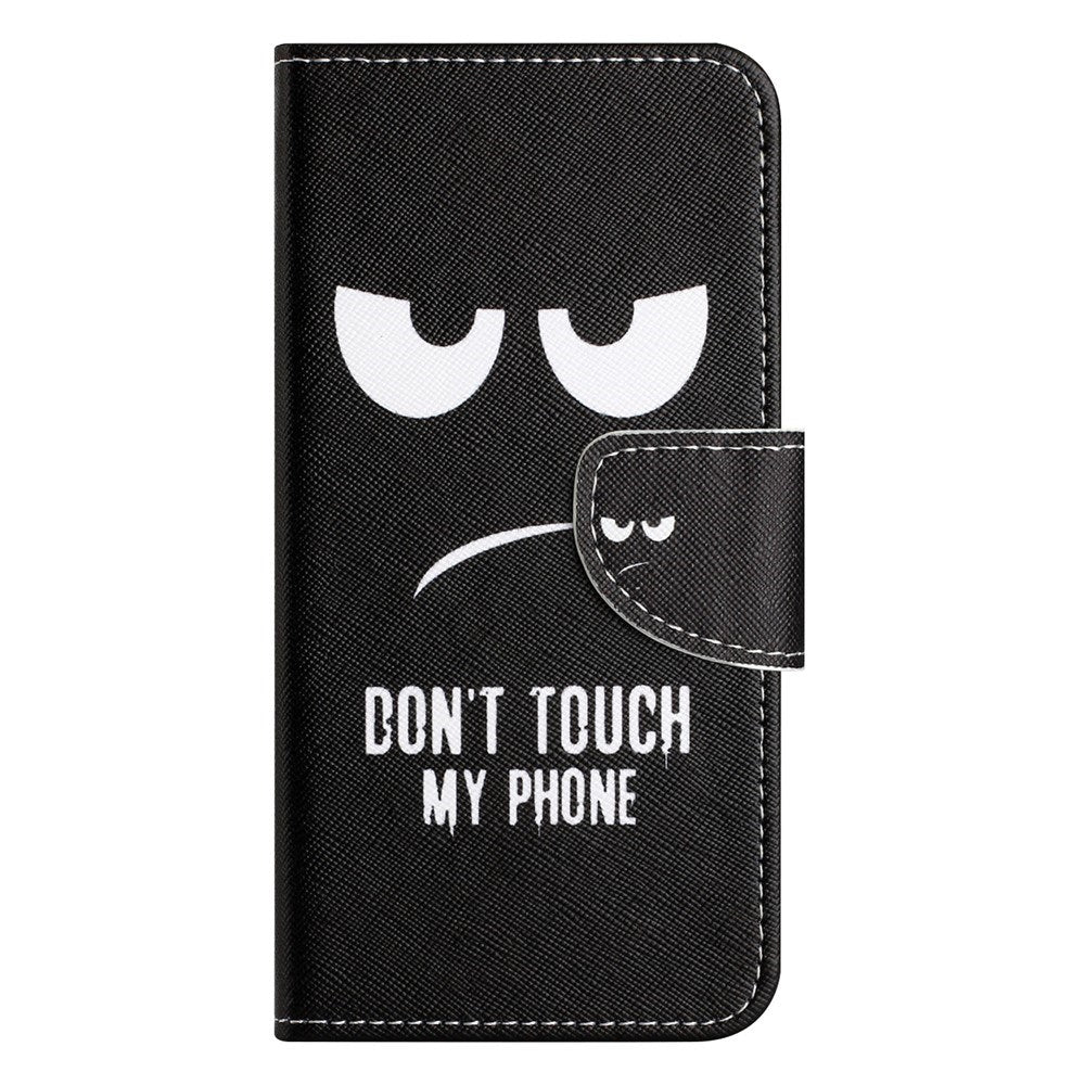 EIDERWOOD Samsung Galaxy S26+ (Plus) Kunstlæder Flip Cover - Mønster - Don't Touch My Phone