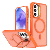 Samsung Galaxy A57 EIDERWOOD Hybrid Mobilcover m. Kickstand - MagSafe Kompatibel - Orange