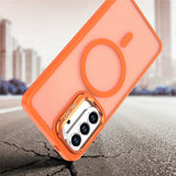 Samsung Galaxy A57 EIDERWOOD Hybrid Mobilcover m. Kickstand - MagSafe Kompatibel - Orange