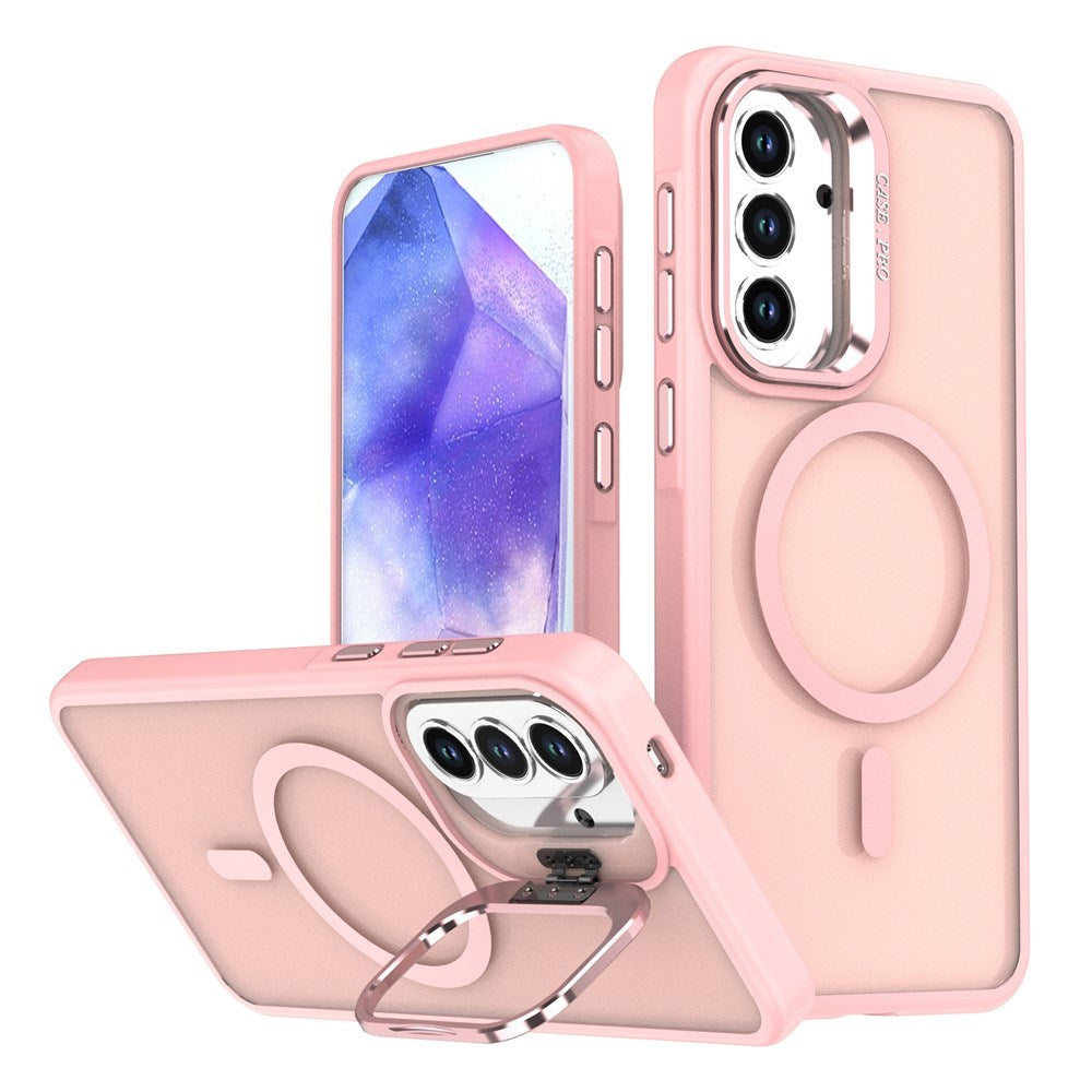 Samsung Galaxy A57 EIDERWOOD Hybrid Mobilcover m. Kickstand - MagSafe Kompatibel - Lyserød