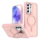 Samsung Galaxy A57 EIDERWOOD Hybrid Mobilcover m. Kickstand - MagSafe Kompatibel - Lyserød