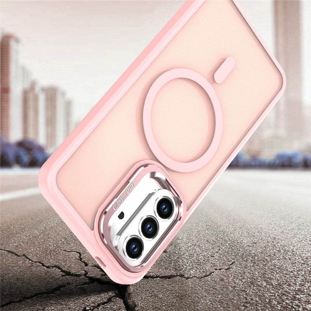 Samsung Galaxy A57 EIDERWOOD Hybrid Mobilcover m. Kickstand - MagSafe Kompatibel - Lyserød