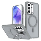 Samsung Galaxy A57 EIDERWOOD Hybrid Mobilcover m. Kickstand - MagSafe Kompatibel - Grå