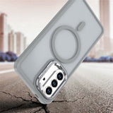 Samsung Galaxy A57 EIDERWOOD Hybrid Mobilcover m. Kickstand - MagSafe Kompatibel - Grå