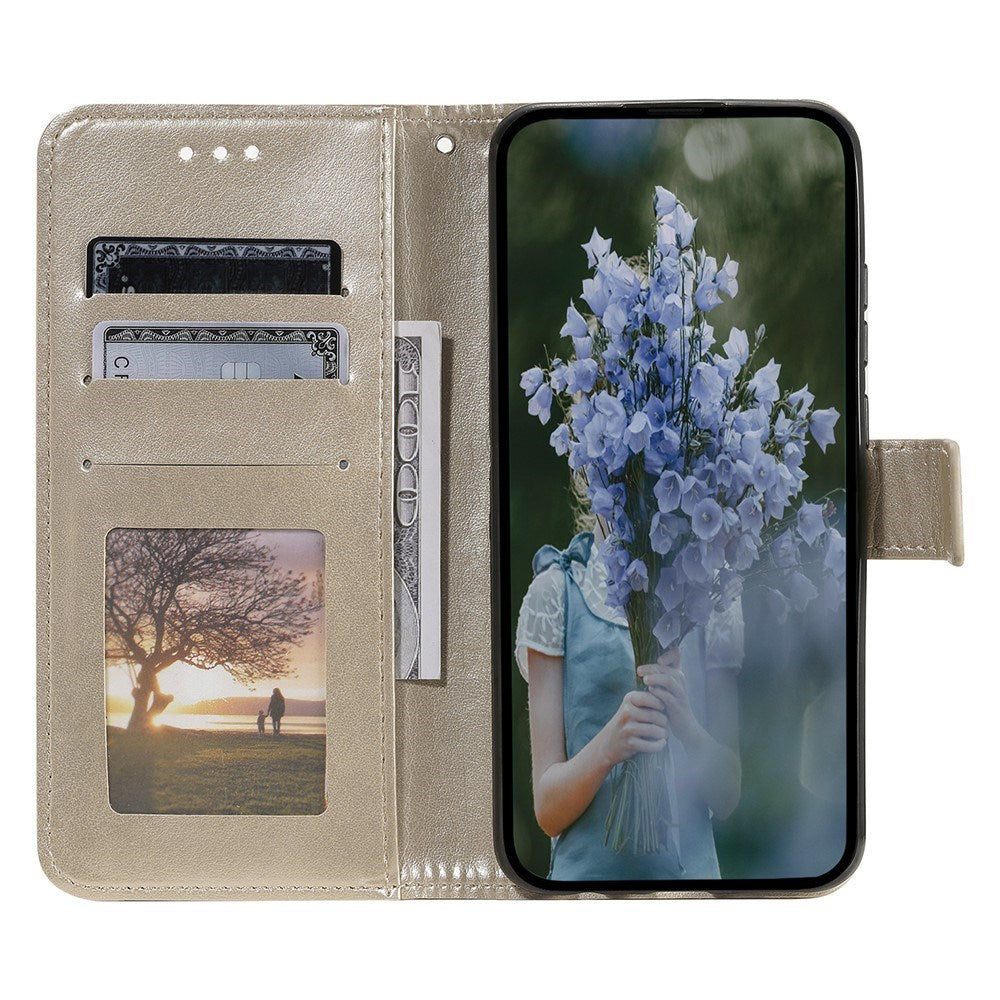 EIDERWOOD OnePlus 15R Kunstlæder Flip Cover - Mønster - Guld