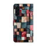 Samsung Galaxy A37 EIDERWOOD Kunstlæder Flipcover m. Indbygget Kortholder & Standerfunktion - Farverige Firkanter