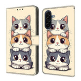 Samsung Galaxy A57 EIDERWOOD Kunstlæder Flipcover m. Indbygget Kortholder & Standerfunktion - Katte