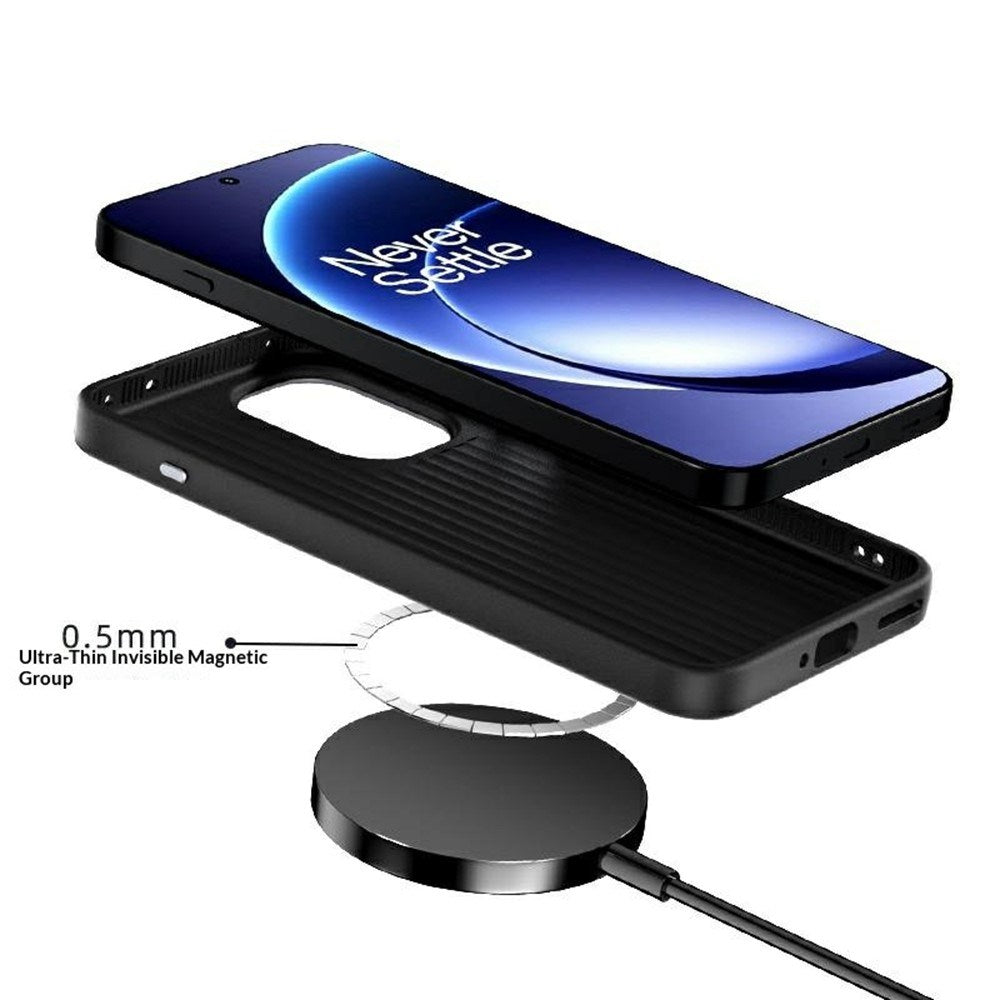 EIDERWOOD OnePlus 15R Carbon Cover - MagSafe Kompatibel - Sort / Blå