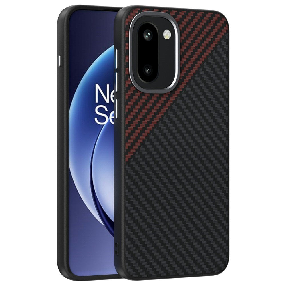 EIDERWOOD OnePlus 15R Carbon Cover - MagSafe Kompatibel - Sort / Rød