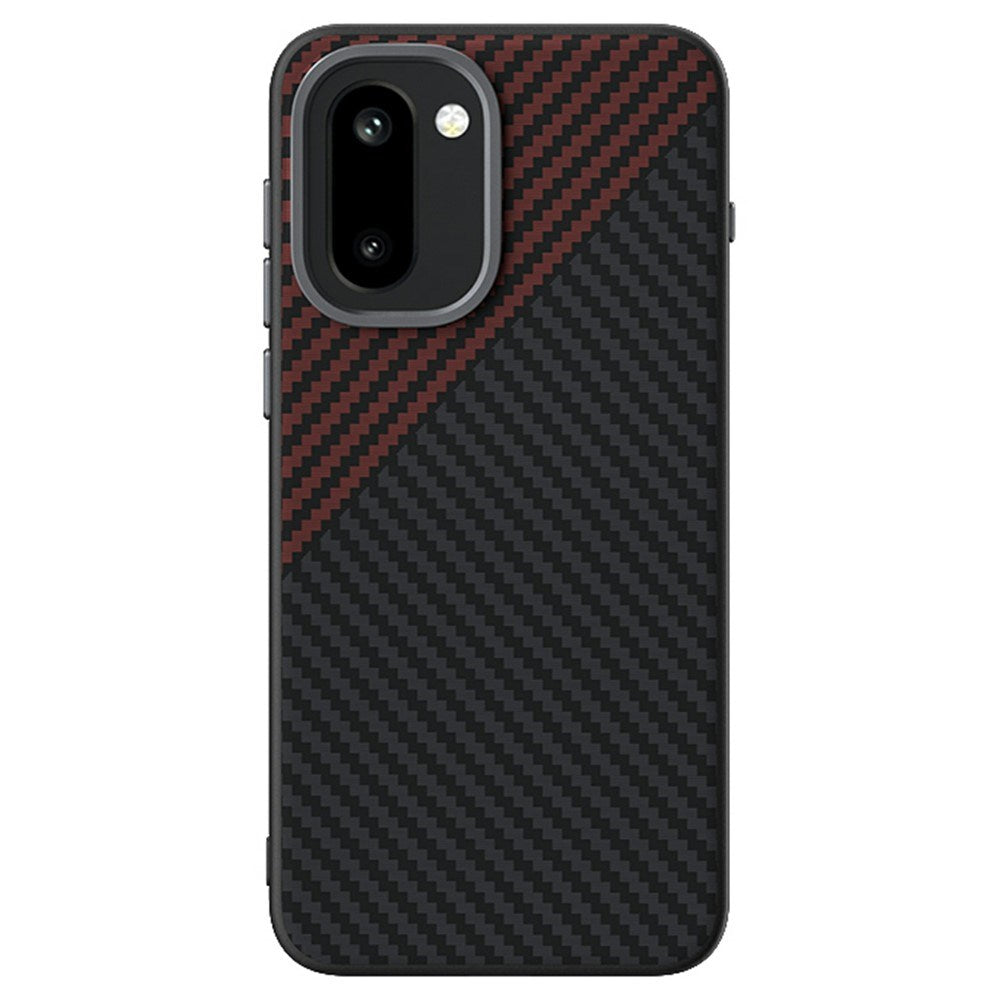 EIDERWOOD OnePlus 15R Carbon Cover - MagSafe Kompatibel - Sort / Rød