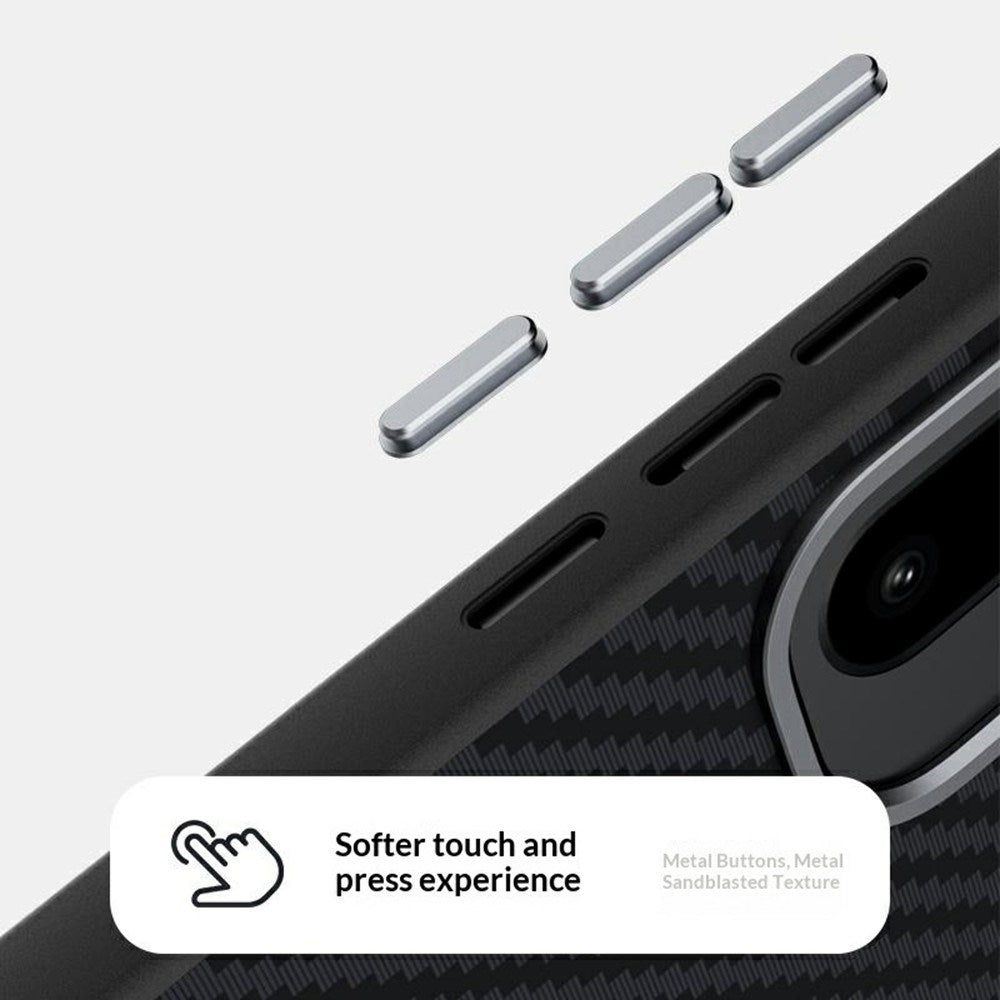 EIDERWOOD OnePlus 15R Carbon Cover - MagSafe Kompatibel - Sort / Rød