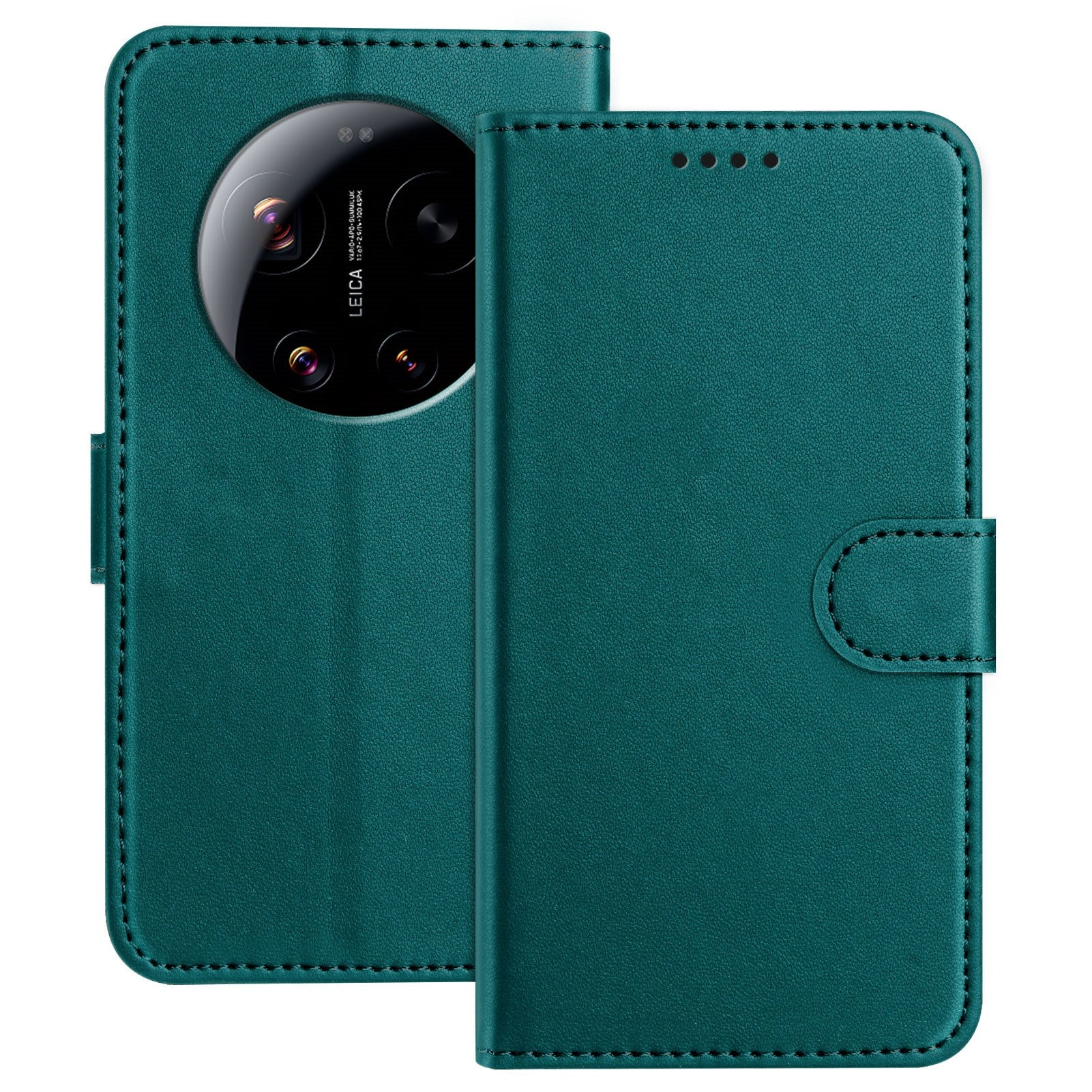 Xiaomi 17 Ultra EIDERWOOD Kunstlæder Flip Cover - Grøn