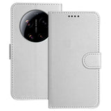 Xiaomi 17 Ultra EIDERWOOD Kunstlæder Flip Cover - Sølv