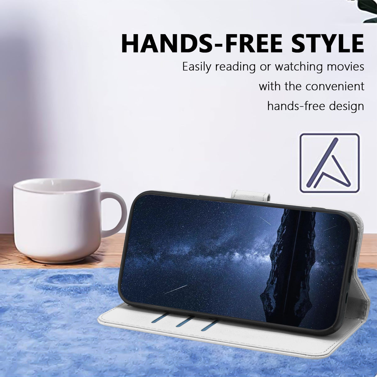 Xiaomi 17 Ultra EIDERWOOD Kunstlæder Flip Cover - Sølv