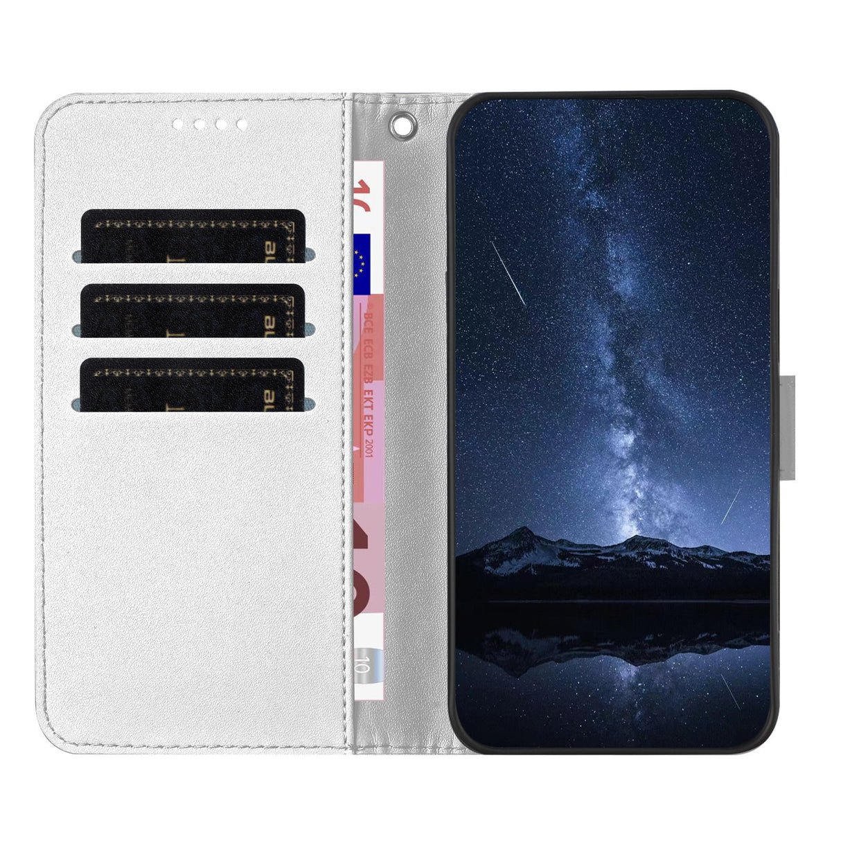 Xiaomi 17 Ultra EIDERWOOD Kunstlæder Flip Cover - Sølv