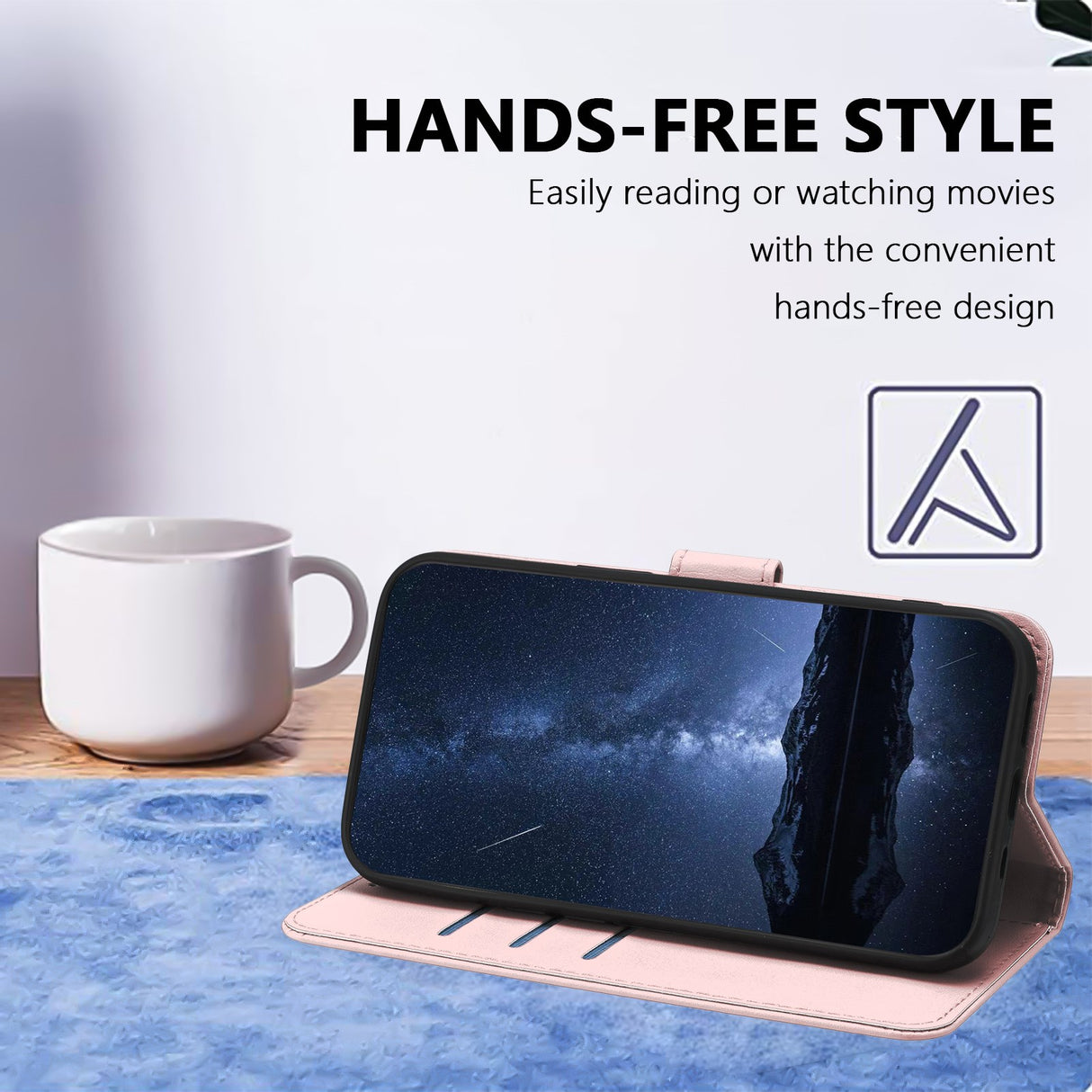 Xiaomi 17 Ultra EIDERWOOD Kunstlæder Flip Cover - Rose Gold