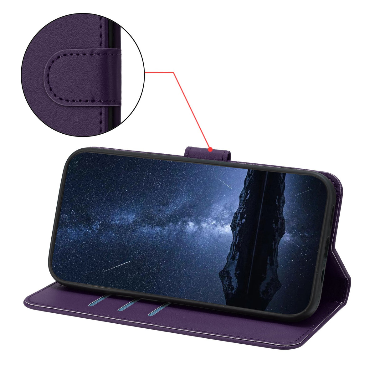 Xiaomi 17 Ultra EIDERWOOD Kunstlæder Flip Cover - Lilla