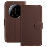 Xiaomi 17 Ultra EIDERWOOD Kunstlæder Flip Cover - Brun