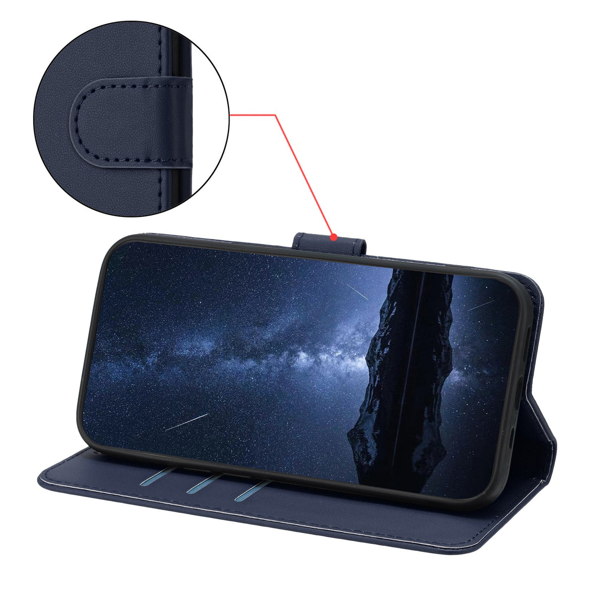 Xiaomi 17 Ultra EIDERWOOD Kunstlæder Flip Cover - Blå