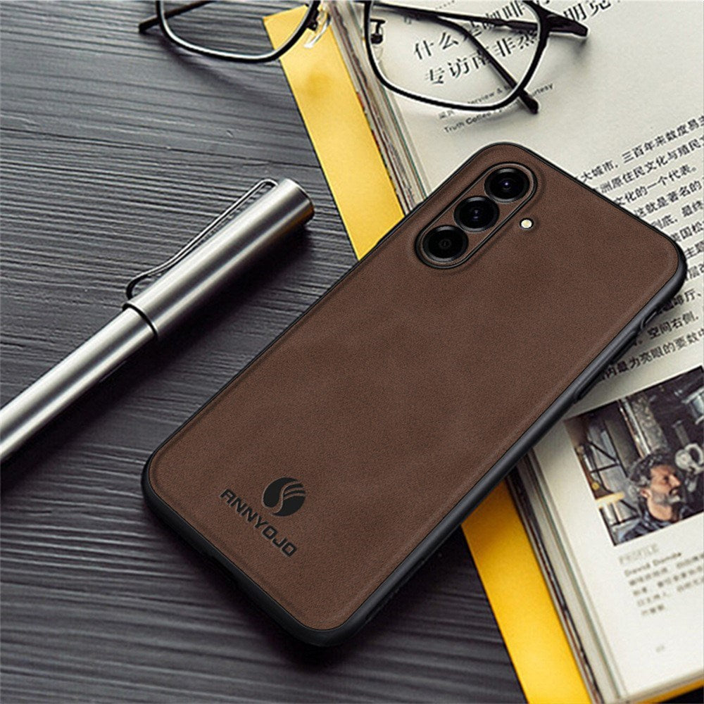 Samsung Galaxy A27 EIDERWOOD Hybrid Case med Kunstlæder - Vinrød