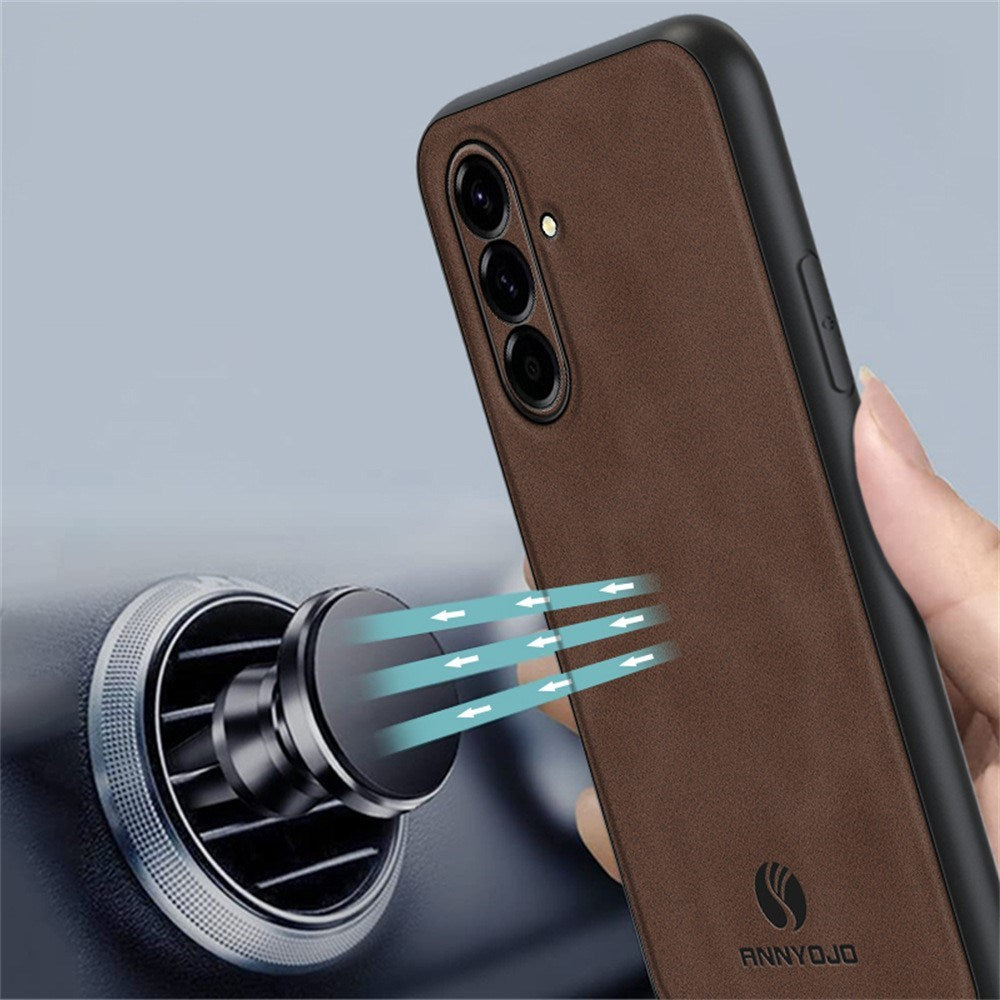 Samsung Galaxy A27 EIDERWOOD Hybrid Case med Kunstlæder - Brun