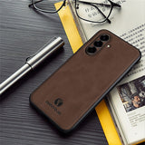 Samsung Galaxy A27 EIDERWOOD Hybrid Case med Kunstlæder - Brun
