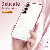 Samsung Galaxy A27 EIDERWOOD Fleksibelt Plastik Mobilcover - Blank Overflade - Gennemsigtig / Lyserød