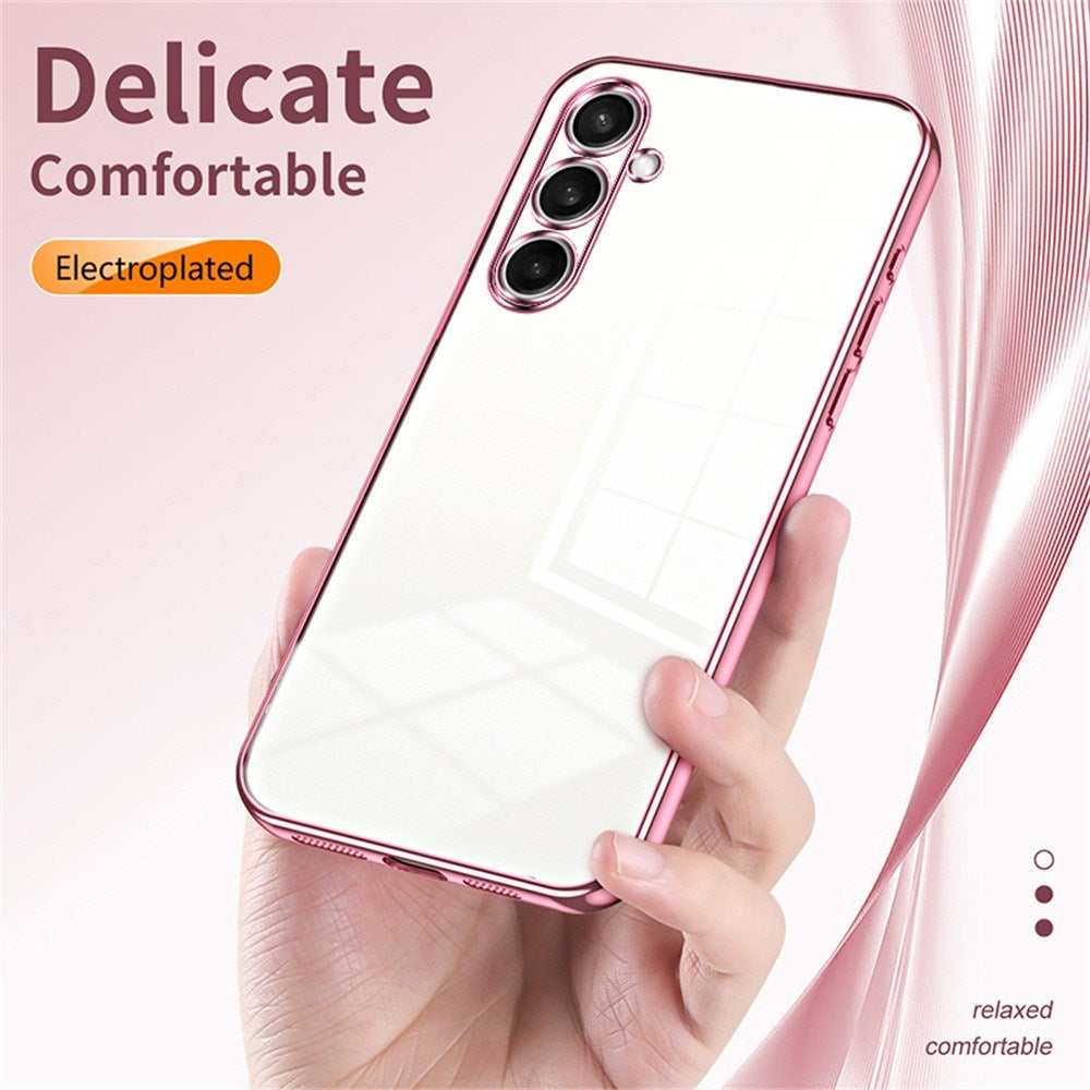 Samsung Galaxy A27 EIDERWOOD Fleksibelt Plastik Mobilcover - Blank Overflade - Gennemsigtig / Blå