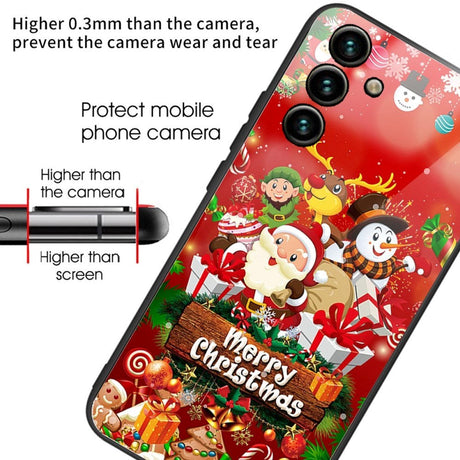 Samsung Galaxy A14 (5G) Jule Cover m. Glasbagside - Merry Christmas