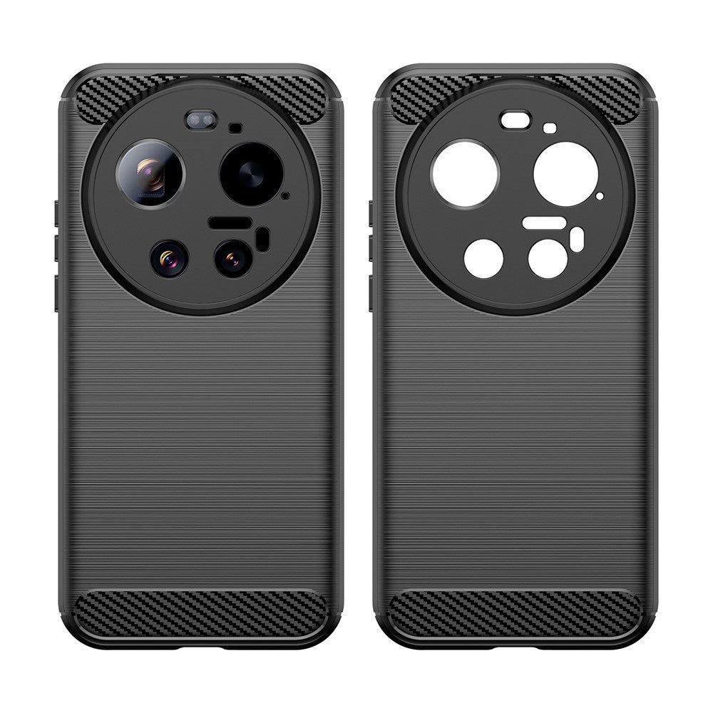 Xiaomi 17 Ultra EIDERWOOD Brushed Carbon Bagside Cover - Sort