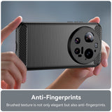 Xiaomi 17 Ultra EIDERWOOD Brushed Carbon Bagside Cover - Sort