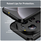 Xiaomi 17 Ultra EIDERWOOD Brushed Carbon Bagside Cover - Sort