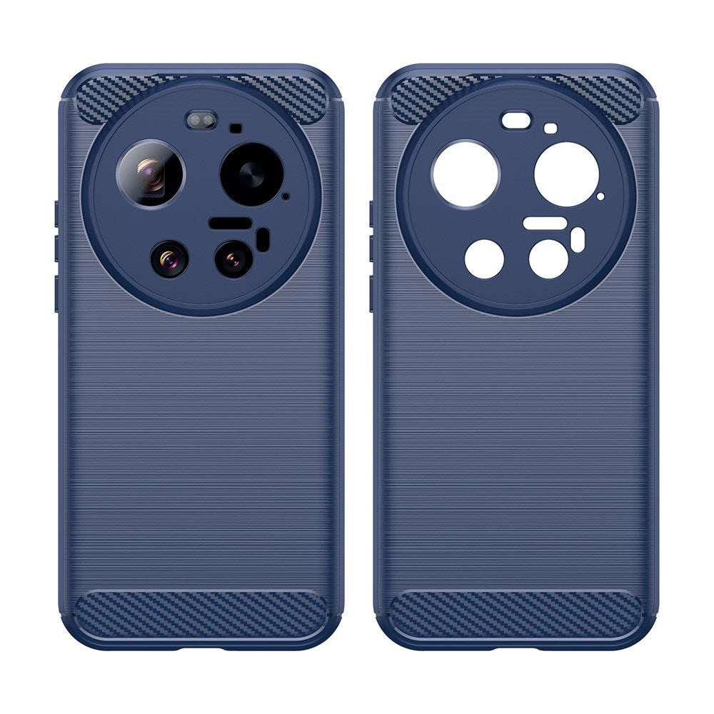 Xiaomi 17 Ultra EIDERWOOD Brushed Carbon Bagside Cover - Blå