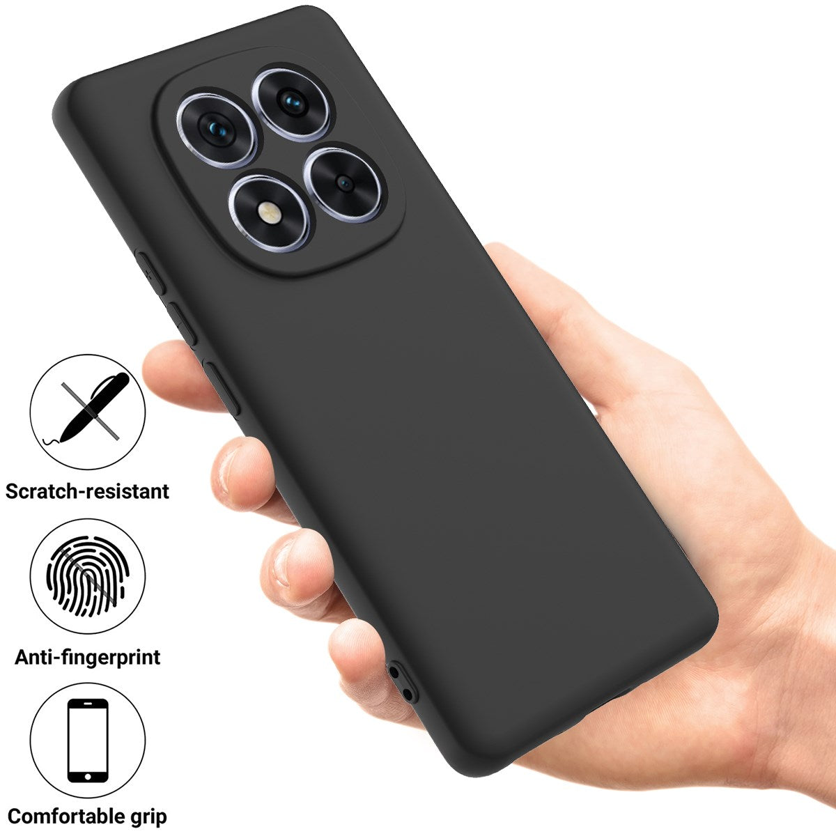 Xiaomi Redmi Note 15 Pro (5G) EIDERWOOD Silikone Bagside Cover m. Strop - Sort
