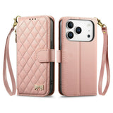 iPhone 18 Pro / 17 Pro EIDERWOOD Kunstlæder Flip Cover m. Tekstur - Lyserød