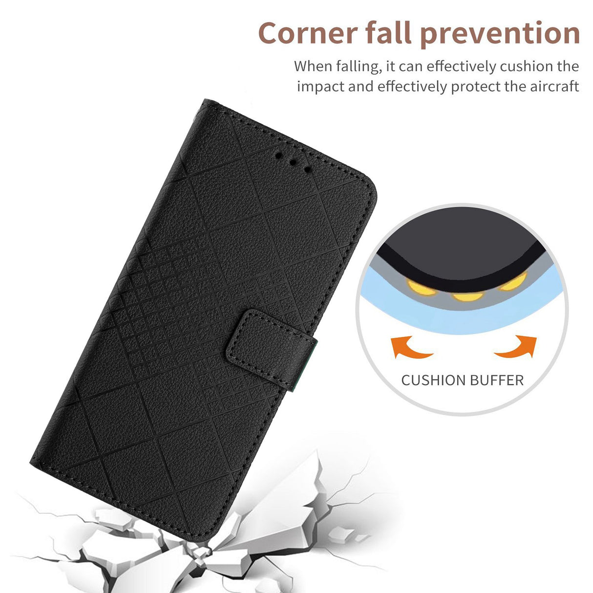 OPPO Reno15 (5G) EIDERWOOD Kunstlæder Cover m. Strop - Sort