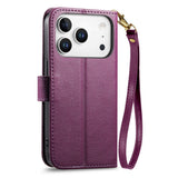 iPhone 18 Pro Max / 17 Pro Max EIDERWOOD Kunstlæder Flip Cover m. Tekstur - Lilla