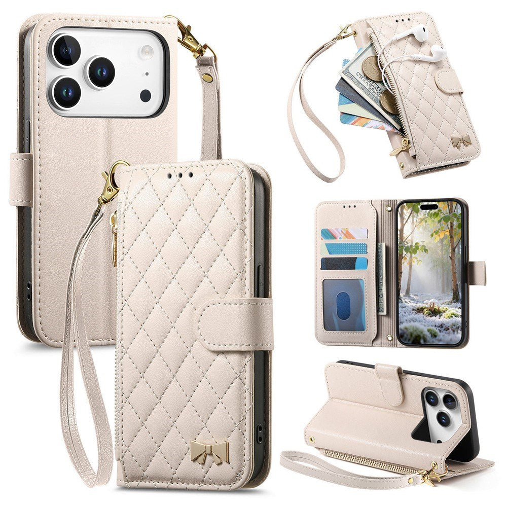 iPhone 18 Pro Max / 17 Pro Max EIDERWOOD Kunstlæder Flip Cover m. Tekstur - Hvid
