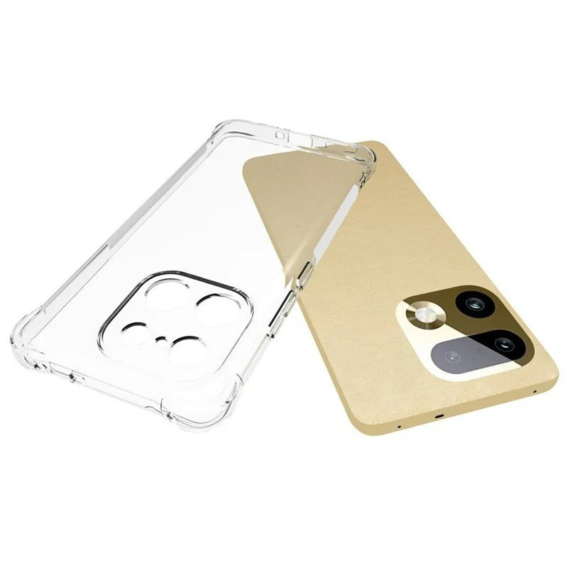 Realme 16 Pro+ WANLONFENG Fleksibelt Plastik Bagsidecover m. Forstærkede Hjørner - Gennemsigtig