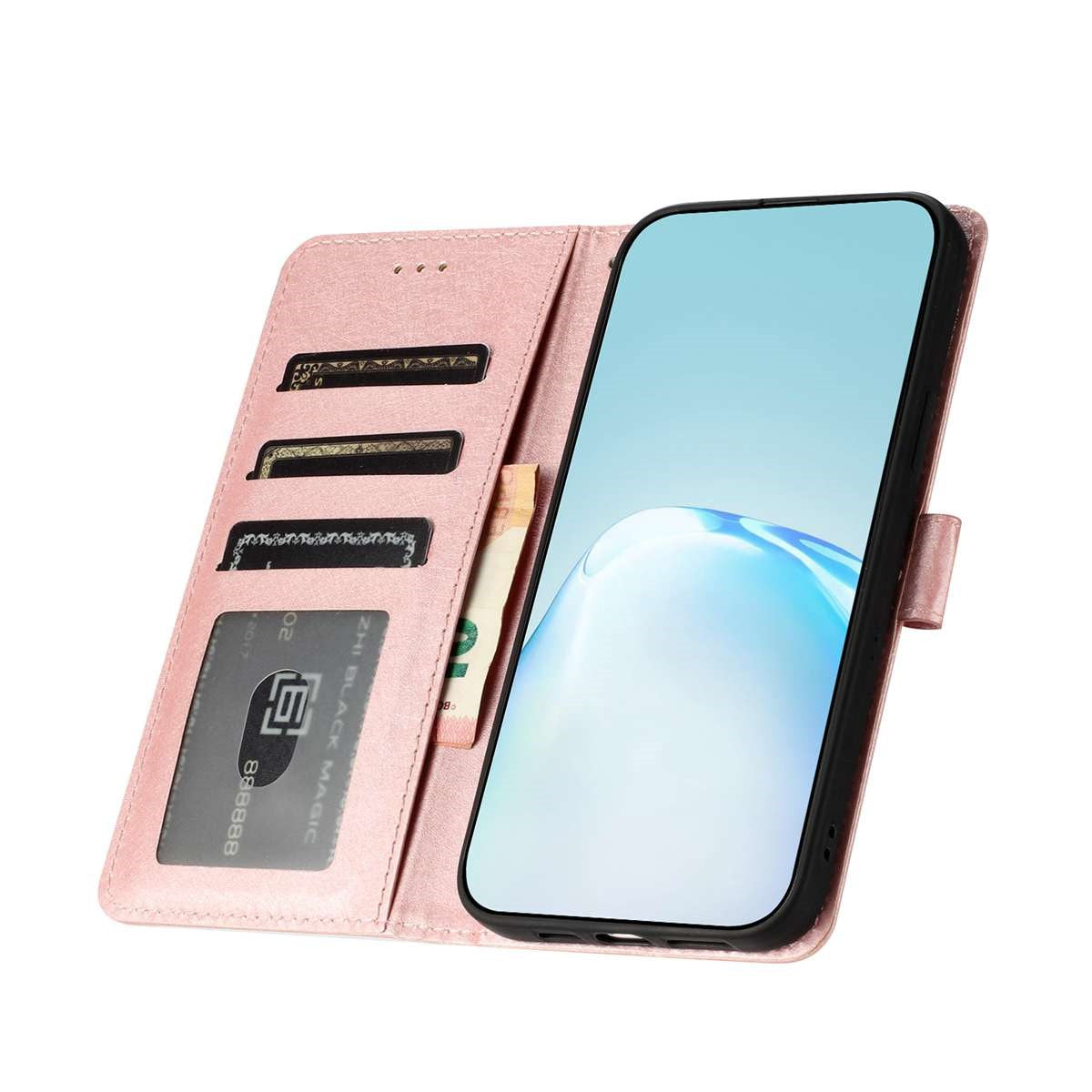 Xiaomi Redmi Note 15 (5G) / Poco M8 (5G) EIDERWOOD Kunstlæder Flip Cover inkl. Strop - Rose Gold