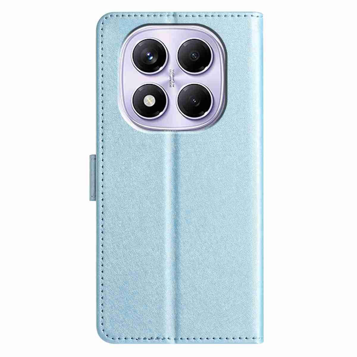 Xiaomi Redmi Note 15 (5G) / Poco M8 (5G) EIDERWOOD Kunstlæder Flip Cover inkl. Strop - Blå