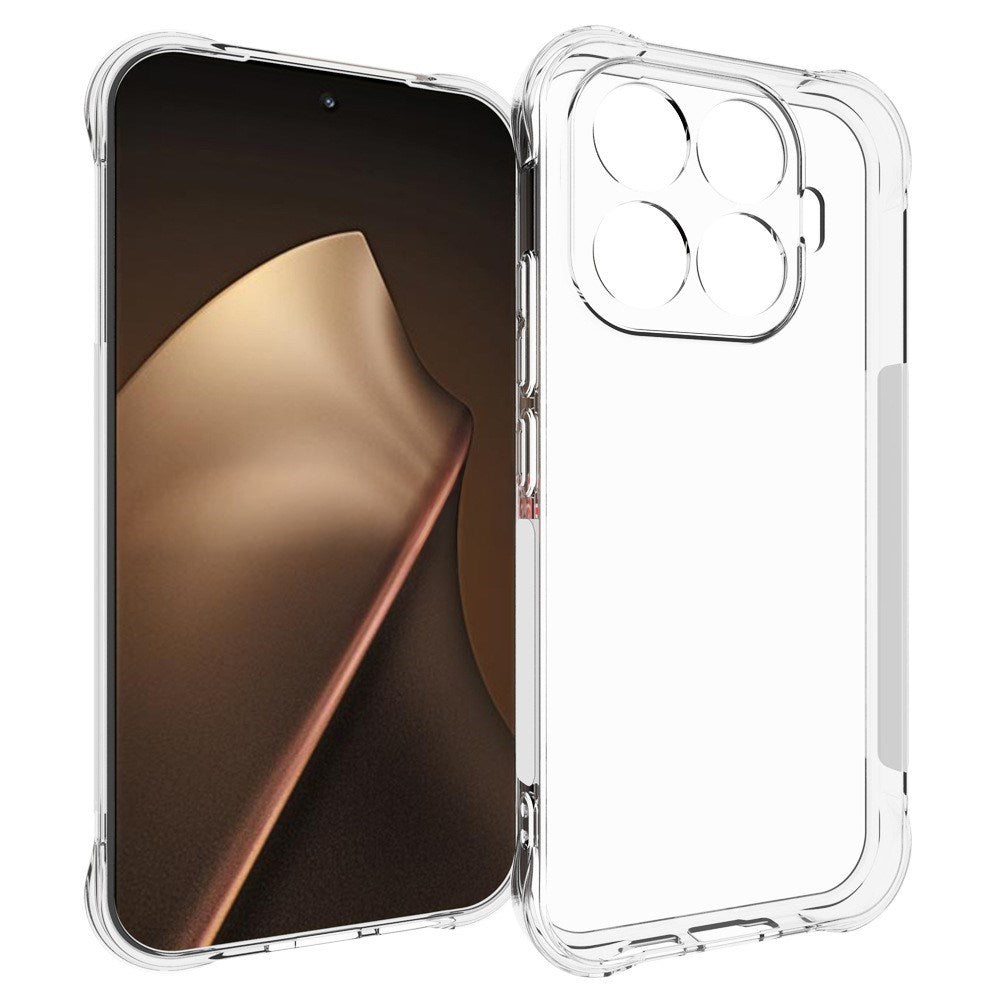 Xiaomi 17T EIDERWOOD Fleksibelt Plast Bagside Cover m. Stødabsorberende Hjørner - Gennemsigtig