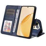 Realme 16 Pro+ EIDERWOOD Kunstlæder Flip Cover inkl. Strop - Blå