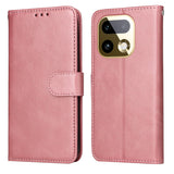 Realme 16 Pro+ EIDERWOOD Kunstlæder Flip Cover inkl. Strop - Lyserød