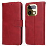 Realme 16 Pro+ EIDERWOOD Kunstlæder Flip Cover inkl. Strop - Rød