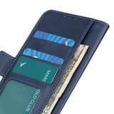 Motorola Moto G77 / G67 EIDERWOOD Kunstlæder Mobilcover m. Kortholder - Blå