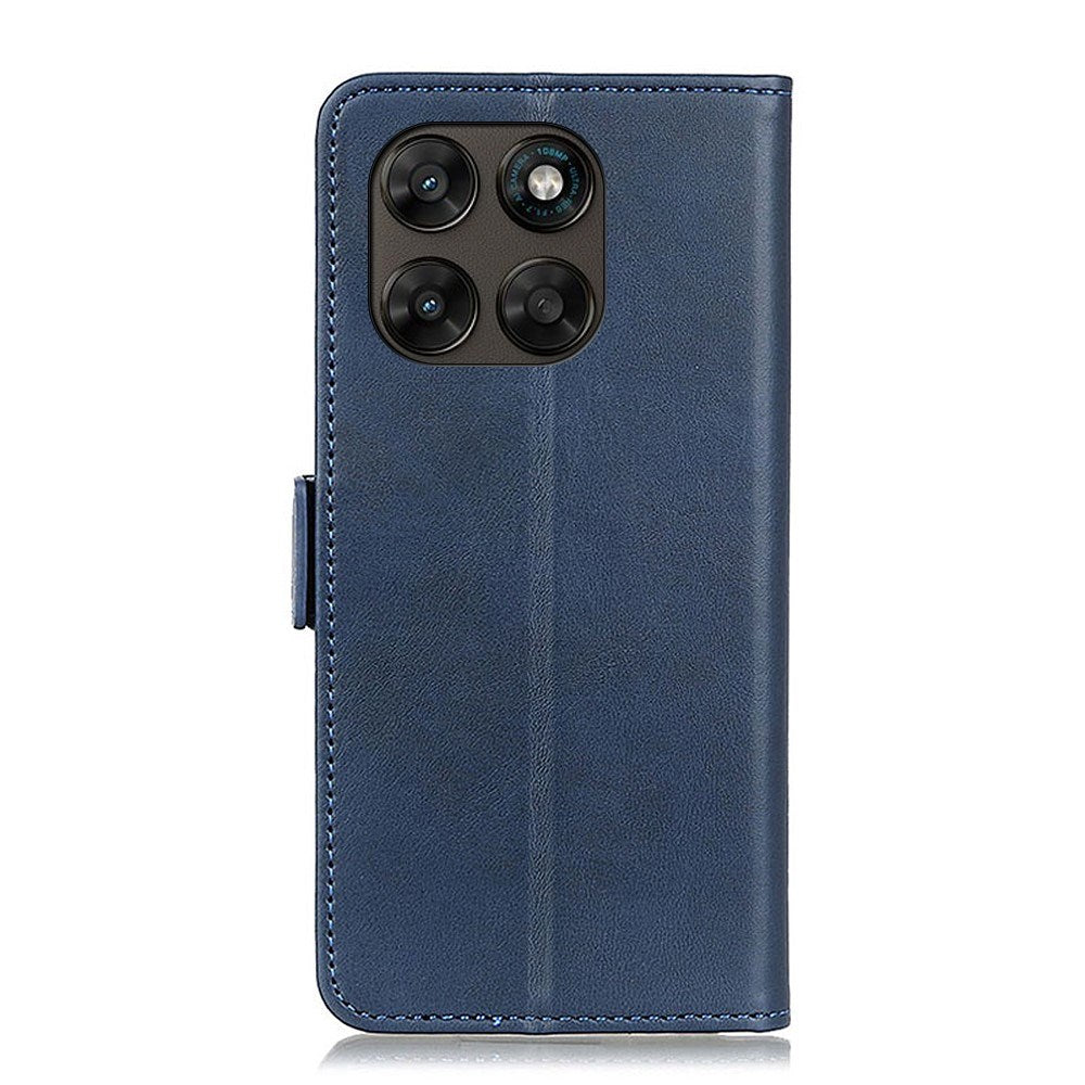 Motorola Moto G77 / G67 EIDERWOOD Kunstlæder Mobilcover m. Kortholder - Blå