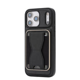 iPhone 17 Pro EIDERWOOD Kunstlæder Cover m. Kortholder - MagSafe Kompatibel - Sort