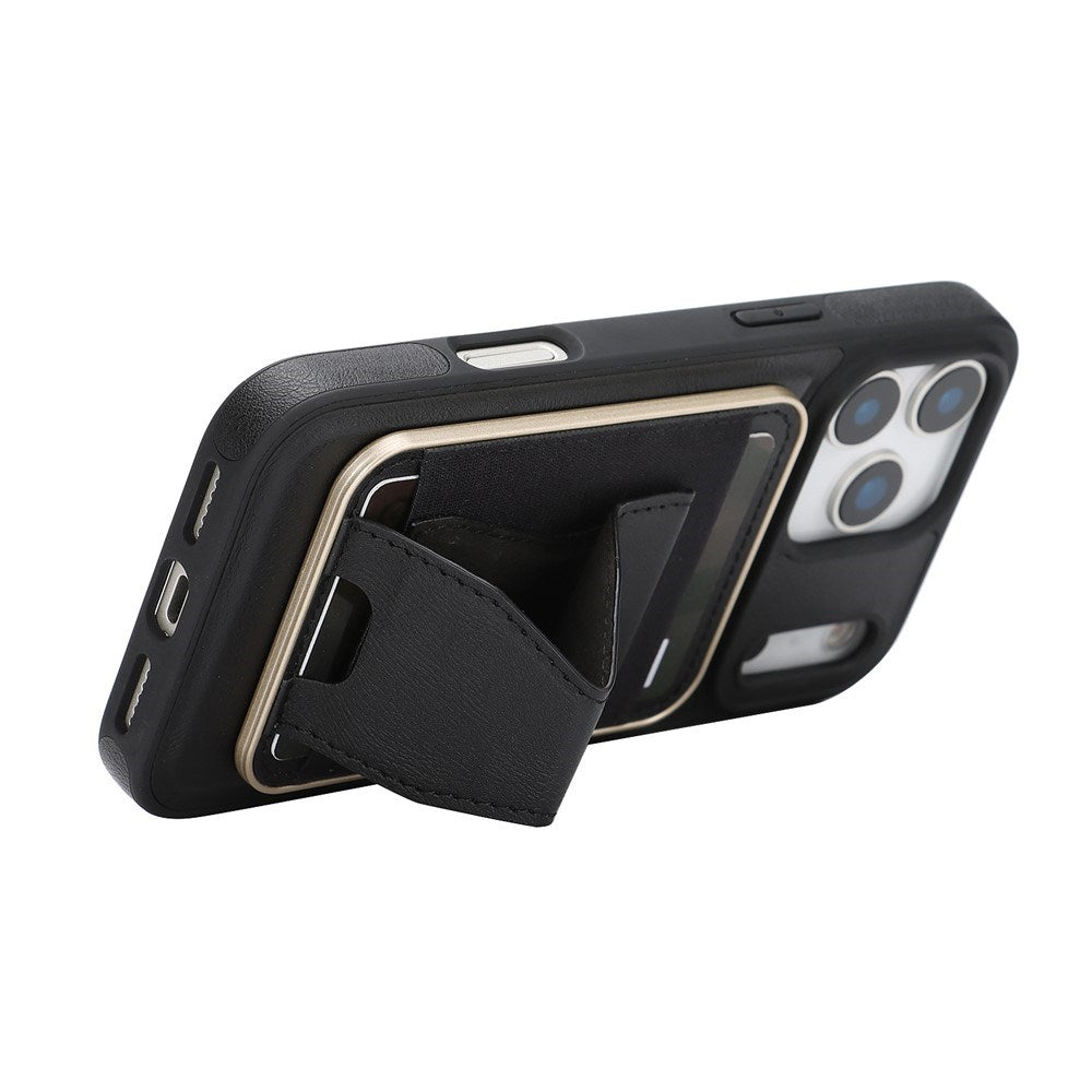 iPhone 17 Pro EIDERWOOD Kunstlæder Cover m. Kortholder - MagSafe Kompatibel - Sort