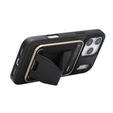 iPhone 17 Pro EIDERWOOD Kunstlæder Cover m. Kortholder - MagSafe Kompatibel - Sort